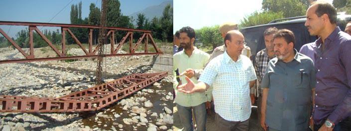 Altaf Bukhari visits Sonawar Constituency